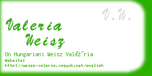 valeria weisz business card